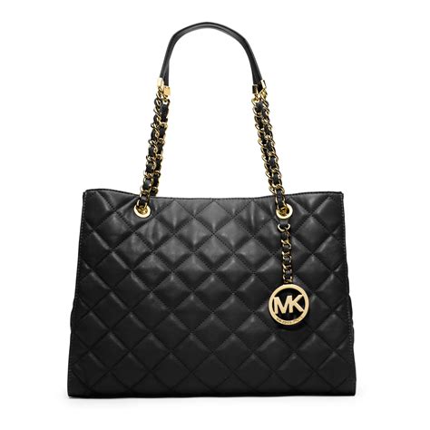 susannah large quilted leather tote michael kors|Michael Kors Susannah .